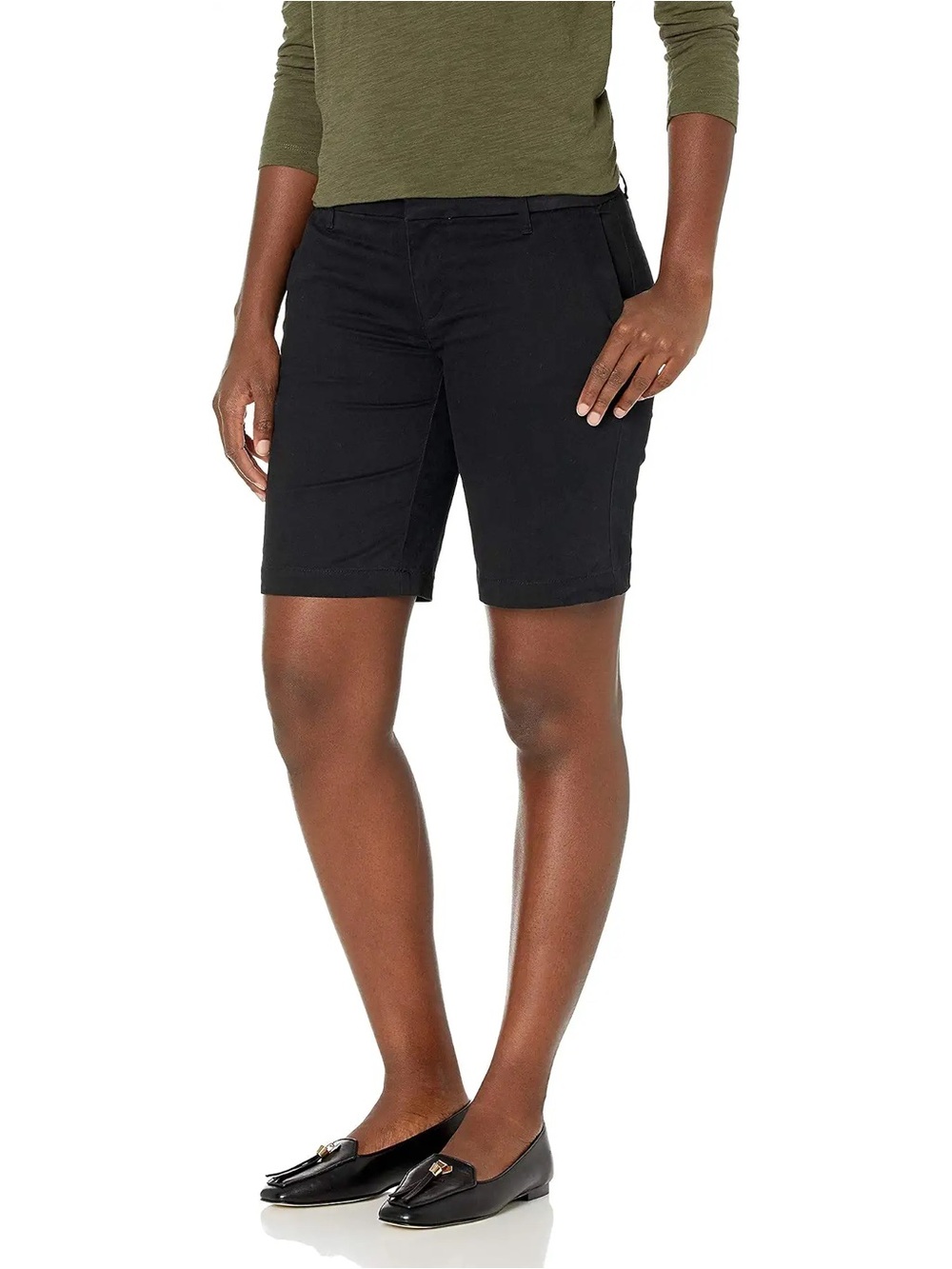 Tommy Hilfiger Women’s 9” Hollywood Chino Short Black size 4 NWT